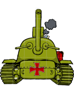 Cartoon Lucky Gold Horse Shoe Grumpy Old Man Studios